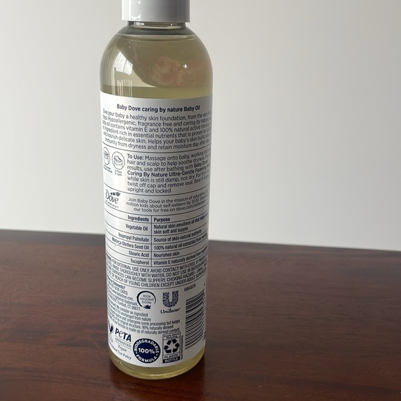 Baby Dove Caring by Nature Hypoallergenic Baby Oil - 8 fl oz - Picture 6 of 7